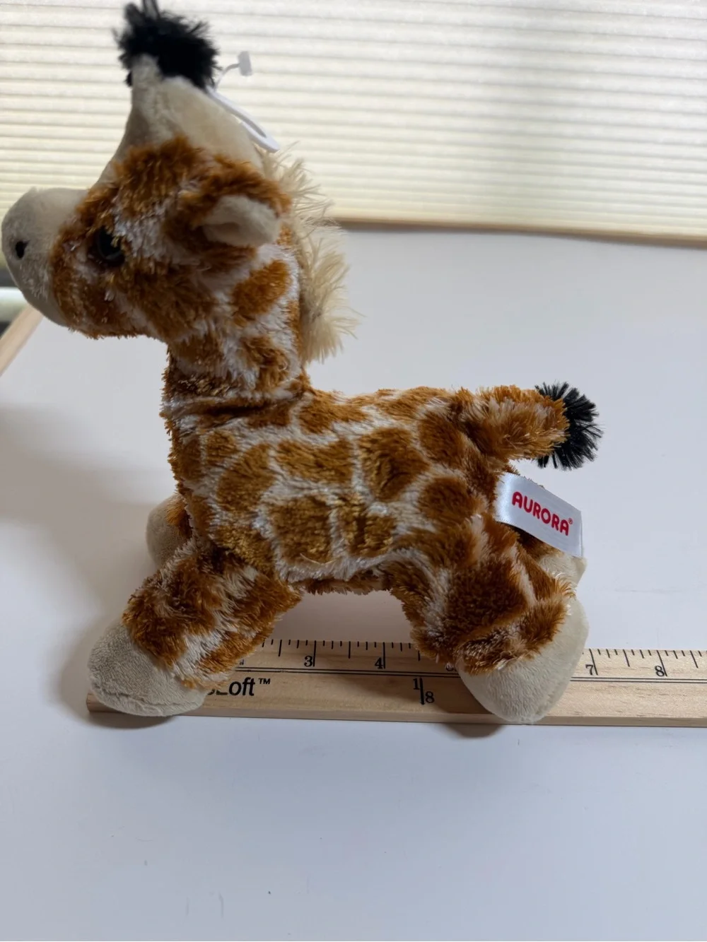 Aurora Plush Giraffe two horses. Mini Flopsie Gigi giraffe Prancer horse Gypsie